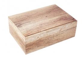 Škatuľka, motív drevo			